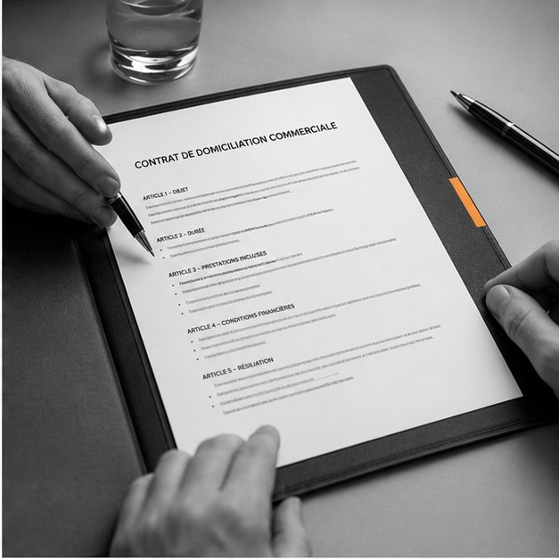 Lecture d’un contrat de domiciliation commerciale