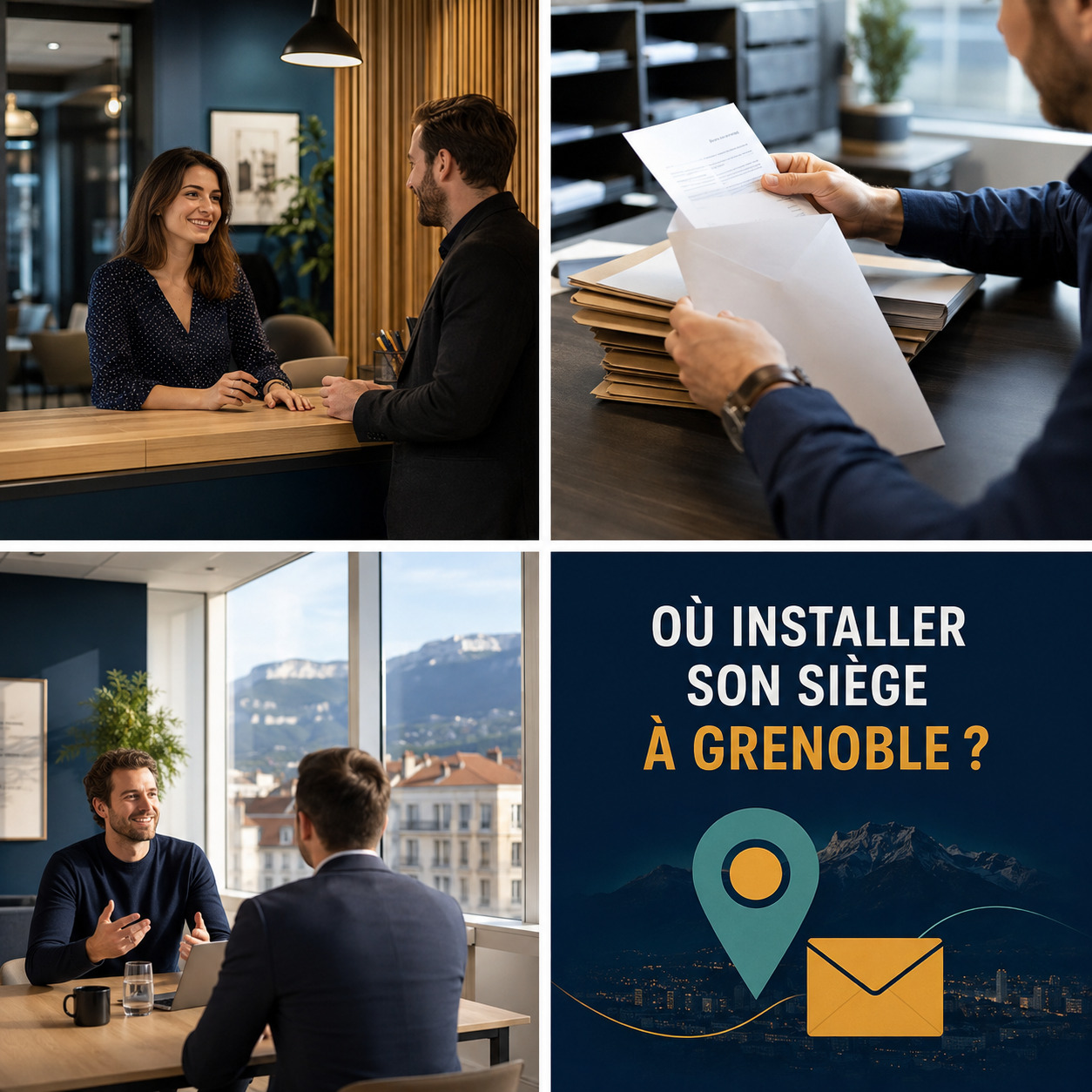 Entrepreneur comparant les solutions de siège social