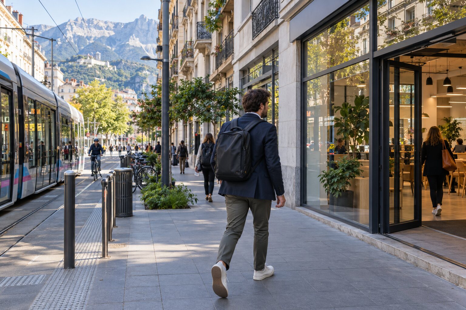 Accès à un coworking cours Berriat en tram