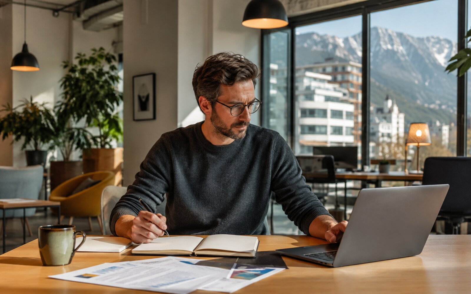 Professionnels comparant les services de coworking grenoblois