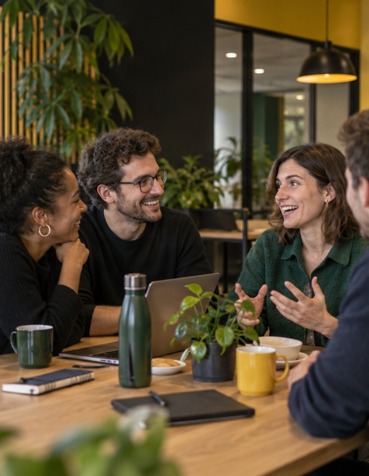 Équipe relisant un témoignage avant sa publication